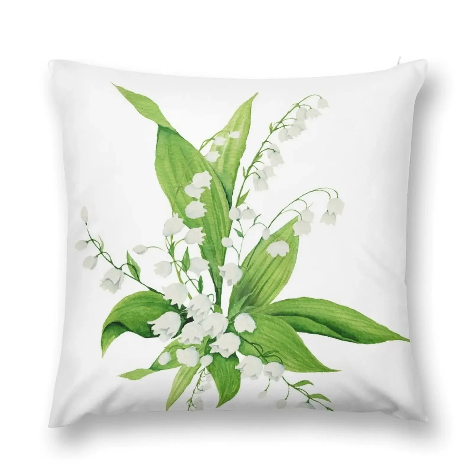 

White Lily of the Valley Throw Pillow Sofa Cushions Cushions Home Decor pillow