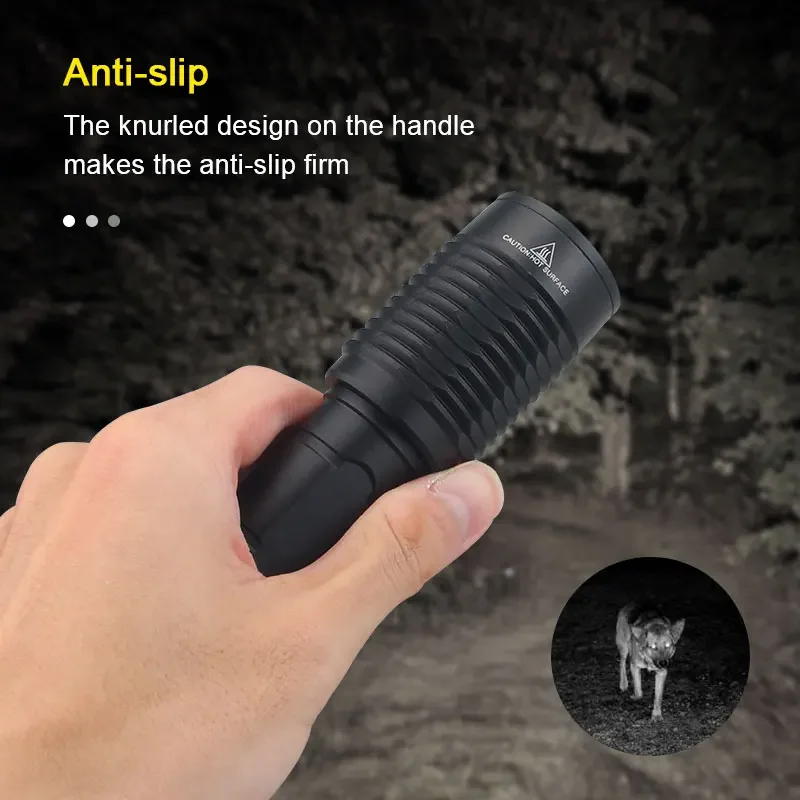 850nm/940nm Infrared Night Vision Zoomable Flashlight LED Waterproof Outdoor Hunting Torch with Remote Pressure Switch 18650