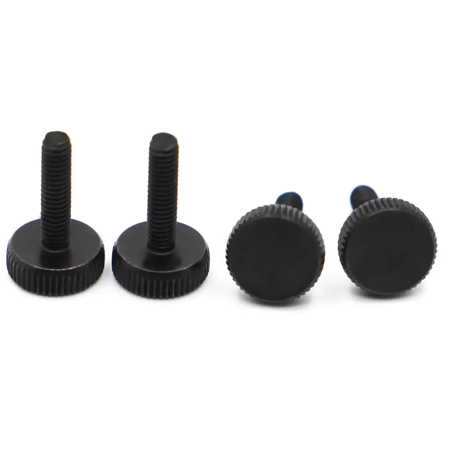 1–10 Stück M3 M4 M5 M6 M8 M10 GB835 DIN653 schwarzer Stahl Rändel Flachkopf Handfest Rändelschraube Vorhang Wand Glas Rändelschrauben – Detail 1