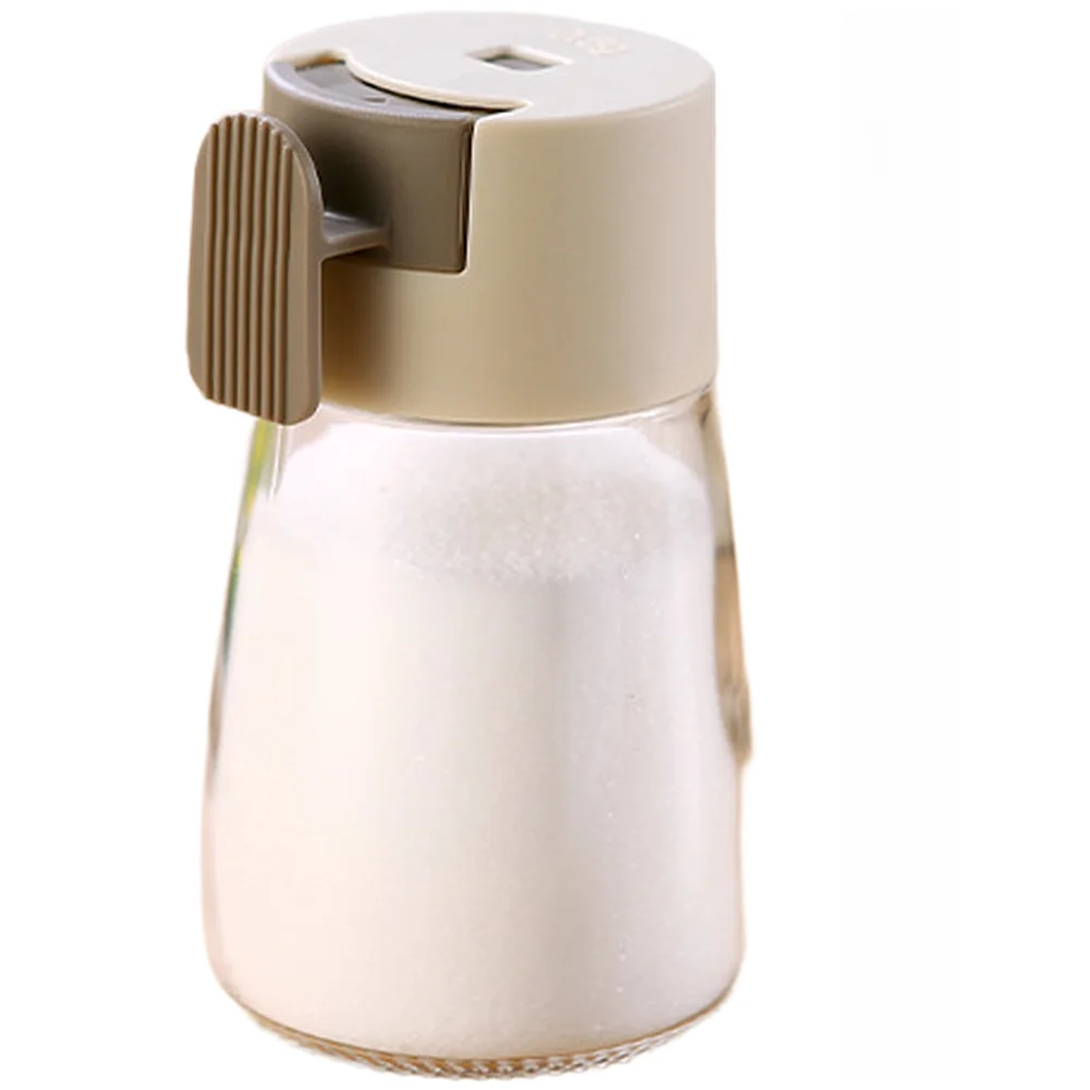 Plastic and Glass Spice Dispenser with 0.5g Precise Portion Control for Kitchen Seasoning Use Beige Green Pink Blue