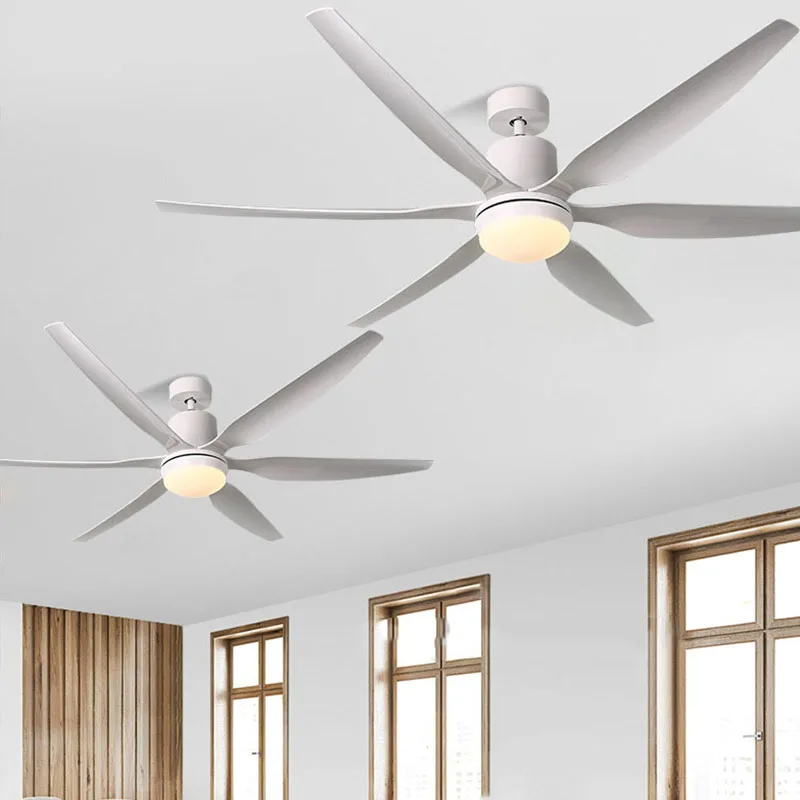 66 Inch Large Size Ceiling Fan With Light And Control DC Living Room Office Conference Room Electric Fan Lamps Reversible Fans