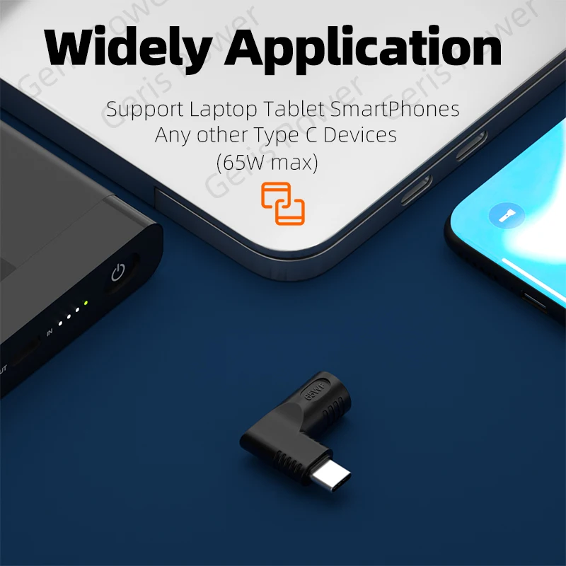 محمول السلطة جاك موصل تيار مستمر محول شاحن محول لينوفو Hp Asus 7.4*5.0 7.9*5.5 مللي متر أنثى إلى USB نوع C محول ذكر