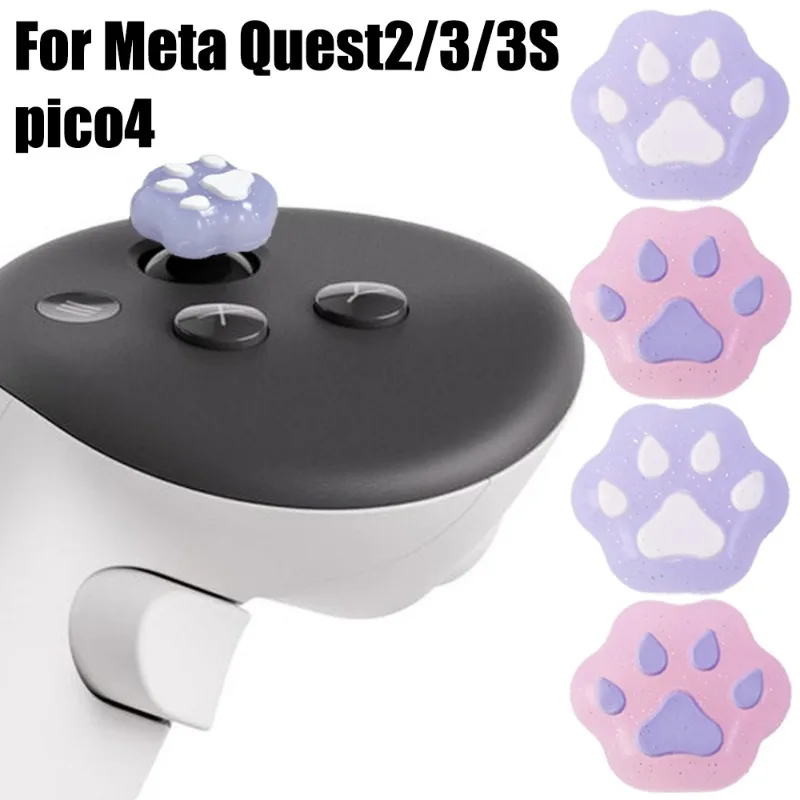 4PCS Protezione Joystick per Meta Quest 2/3/3S Pico4 Controller Grip Cover Cap Silicone Rocker Sleeve per Meta Quest 2/3/3S Pico4