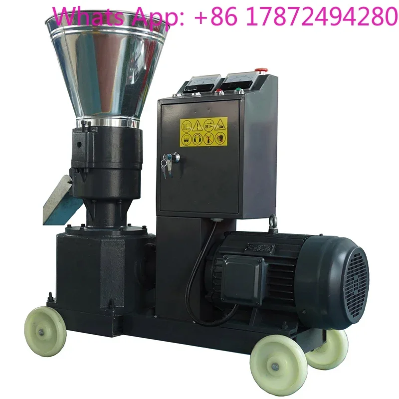 Household Feed Pelletizer KL200B, 7.5KW Multifunctional Pellet Machine 200-300KG/H for Farm Use
