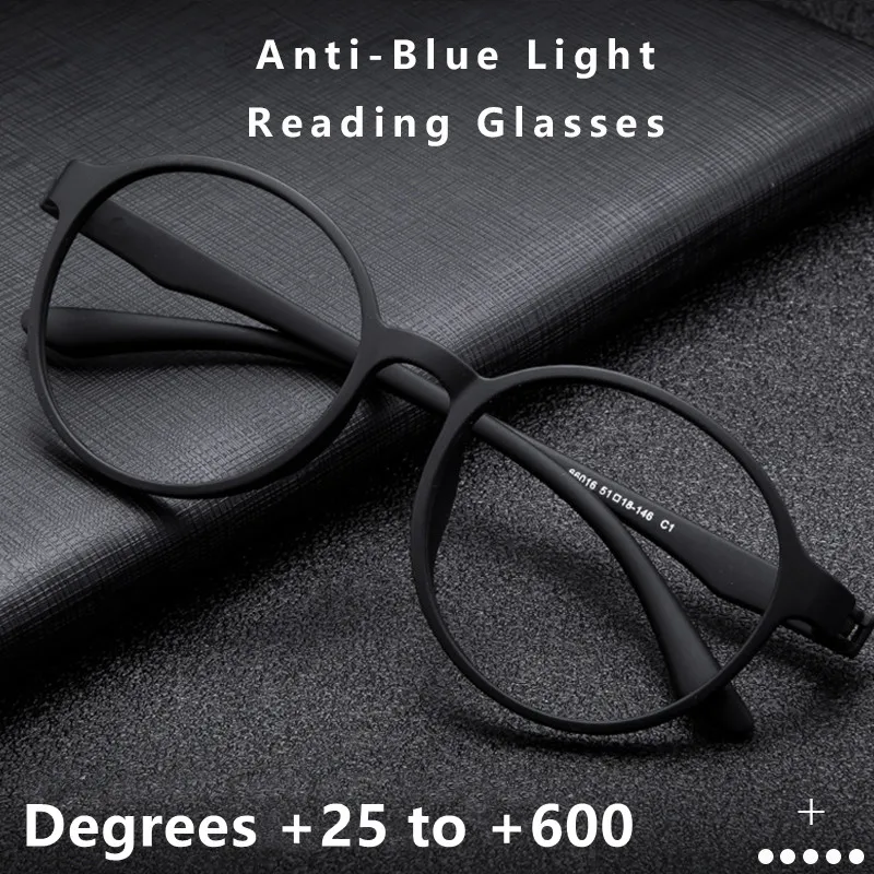 TopGlass nuovi uomini occhiali da vista anti-blu donna montatura rotonda occhiali presbiti occhiali per Computer ultraleggeri TR90 aste 275