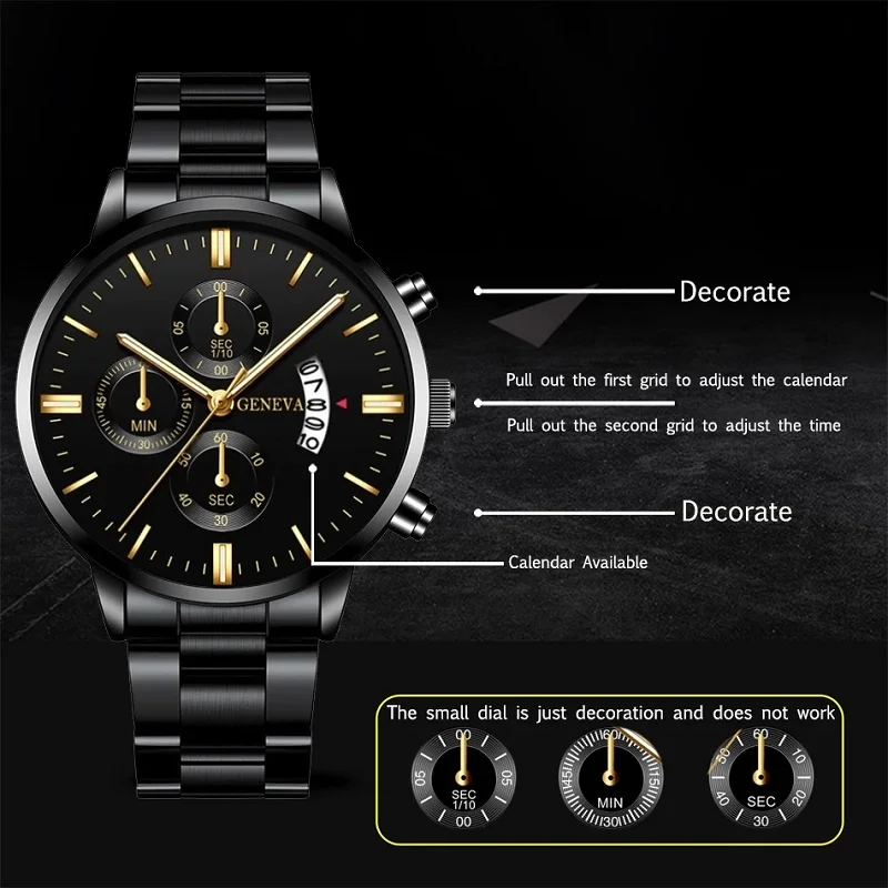 Fashion Men Watch Luxury Calendar Quartz Wrist Watch Mens Business Watches for Man Clock Montre Homme