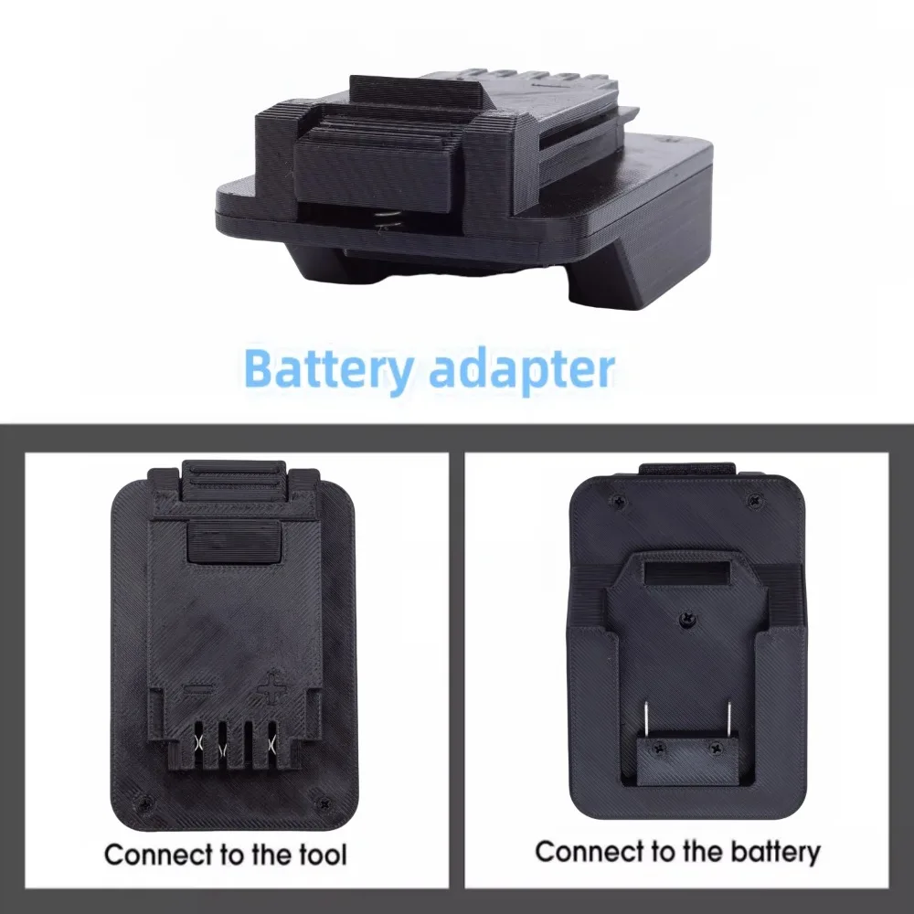 Adaptateur de batterie pour Lidl Parkside X20V TEAM, batterie au lithium à noir + DECKER 20V, outils de forage sans fil sans balais (adaptateur