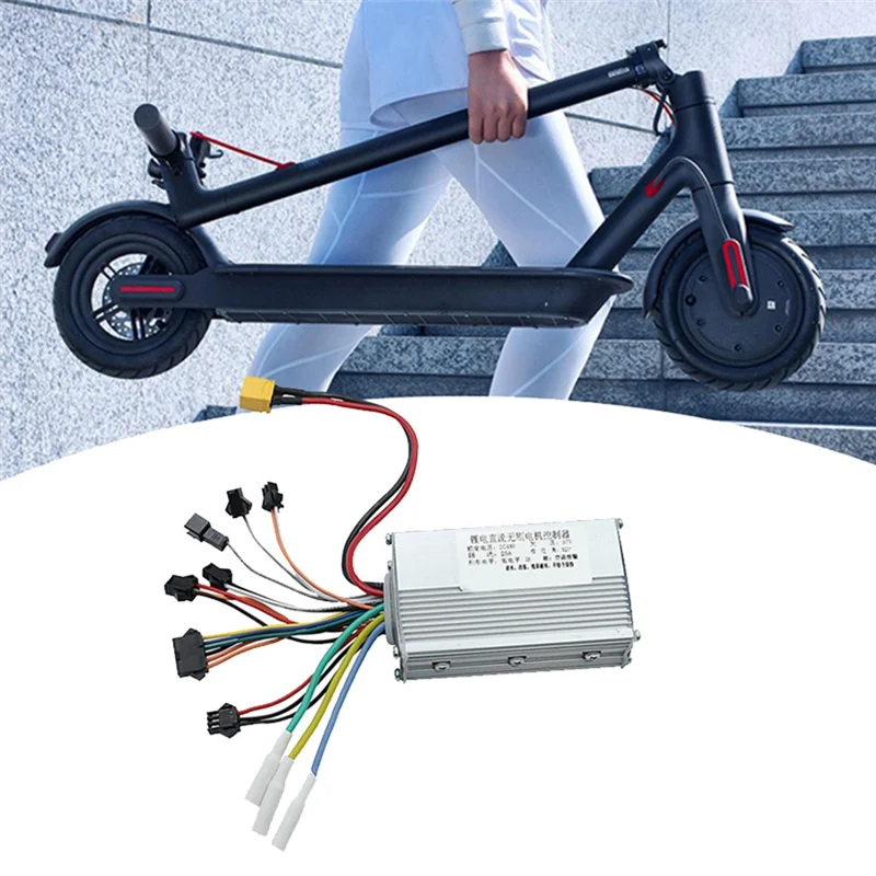 ABZV-untuk Pengendali JP 48V 25A Motor Tanpa Sikat + Kit Meter Dasbor 36-60V untuk Aksesori Skuter Listrik JP