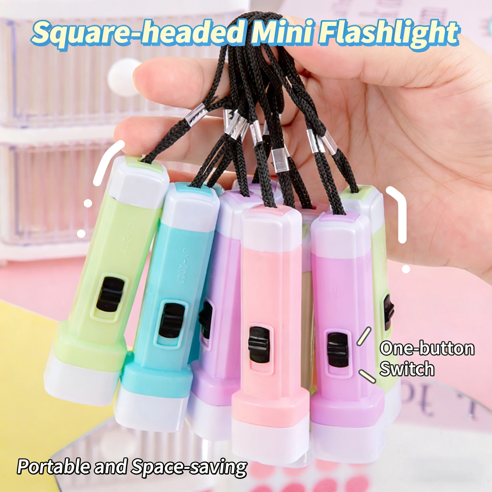 

Детский фонарик, милый фонарик в цветах макарон, портативный мини-фонарик желейного цвета, маленький ручной фонарик для детей, для дома, улицы, экстренных ситуаций