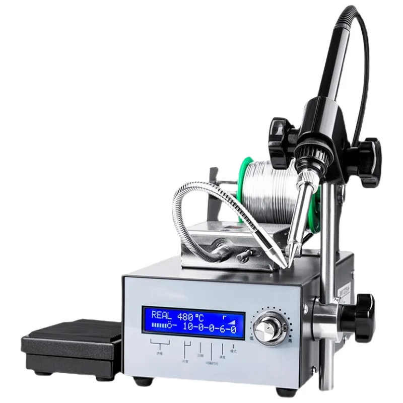 Automatic soldering machine foot pedal tin feeder industrial grade high power adjustable