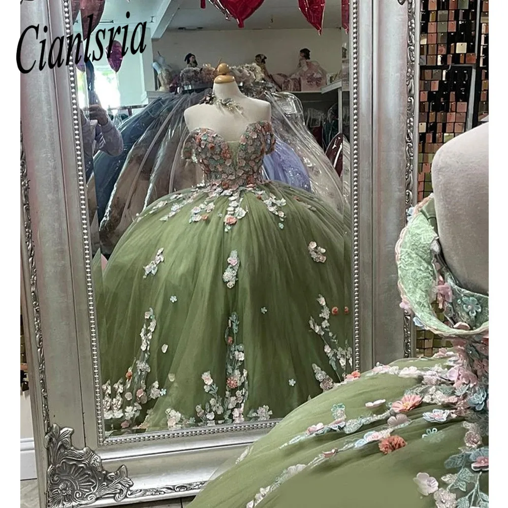 Vestido De quinceañera con hombros descubiertos, apliques De lentejuelas, Espalda descubierta, princesa dulce 16, baile, 15 Años, 2022