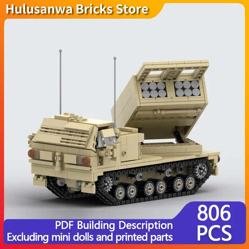 

M270 MLRS самоходная ракетная установка модель MOC строительные кирпичи военное оборудование модульные технологии подарки праздничные детские игрушки