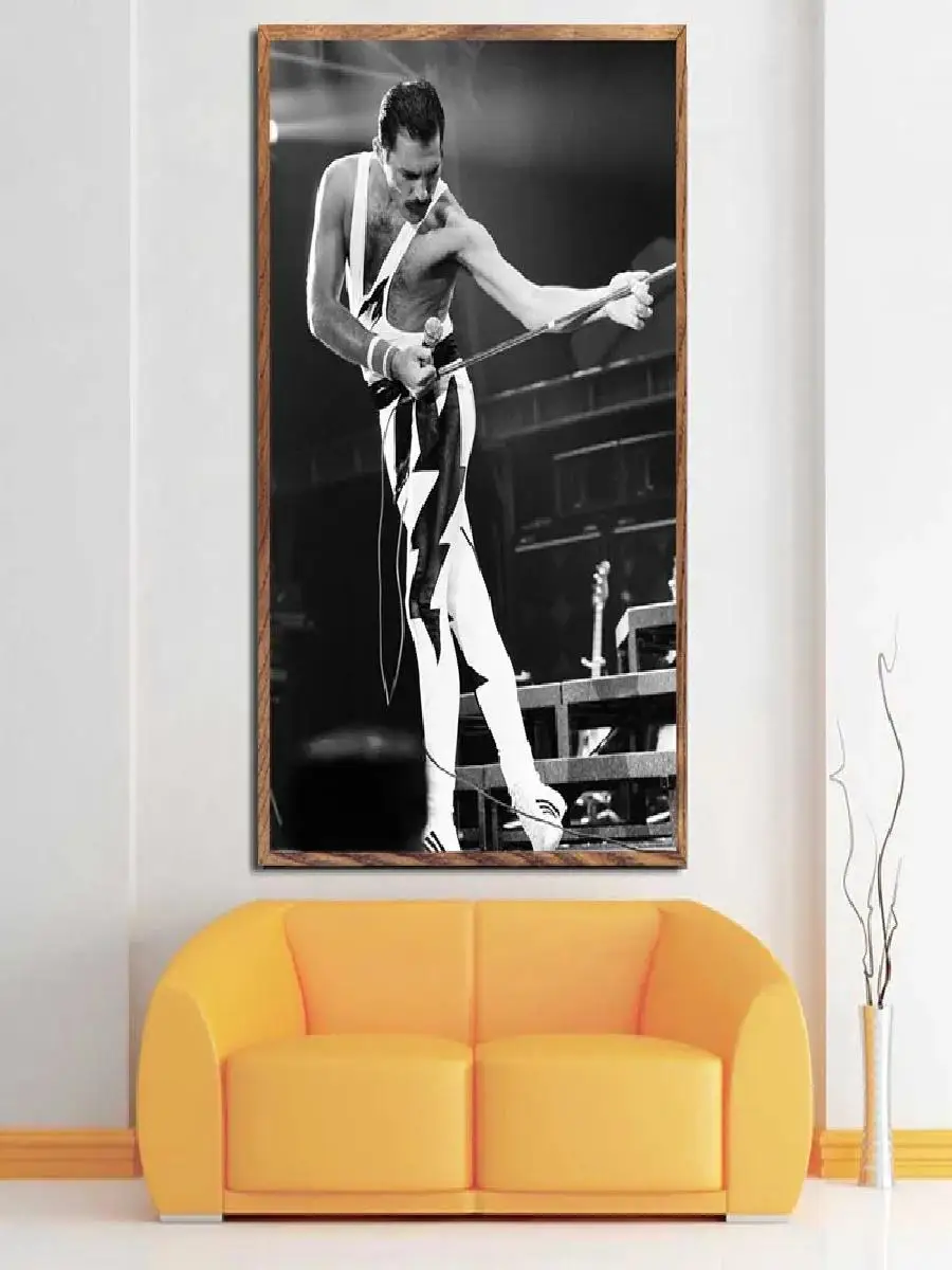 Freddie Mercury Queen Music Legend Poster Print Rock Band Pop Star Art Wall Decor Painting Home Decoration Wall Pictures