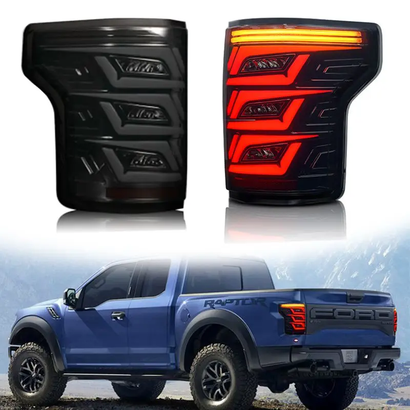 Pair Of Car Tail Light Assembly For Ford Raptor F150 2015-2020 LED Brake Signal light Car led Tail light Tuning Parts