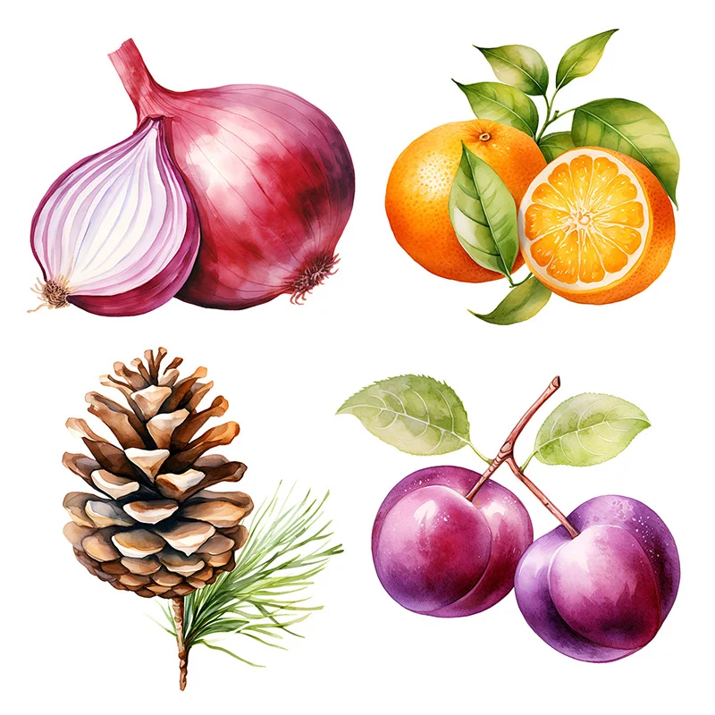 

C1243# Vegetable Self-Adhesive Wall Decal - Removable, Reusable PVC Sticker for Kitchen & Living Room Decor