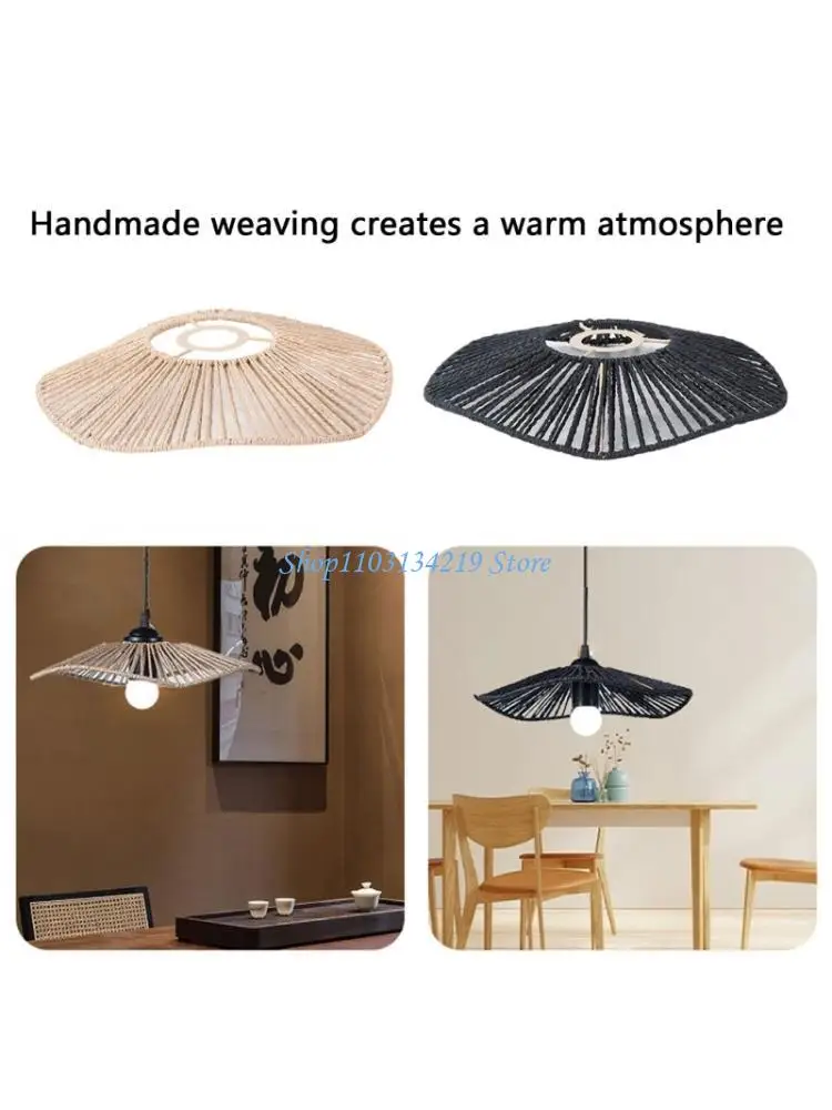 

N5KC Unique Art Lampshades Paper Handwoven Lampshades Indoor Pendant Light Shade Suitable for Enhancing Modern Aesthetic