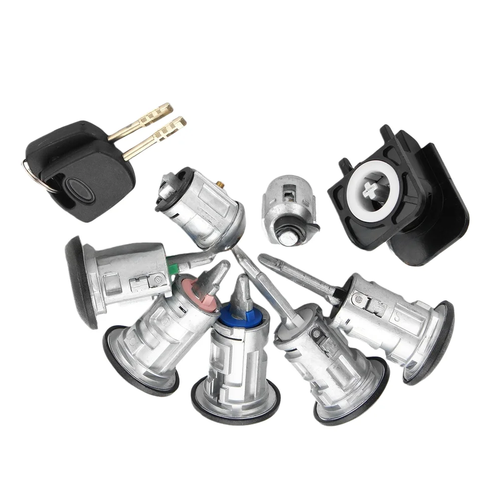 

1pcs Car Lock Cylinder Door Lock Ignition Lock Complete Set For Ford For Transit Connect Exterior Parts