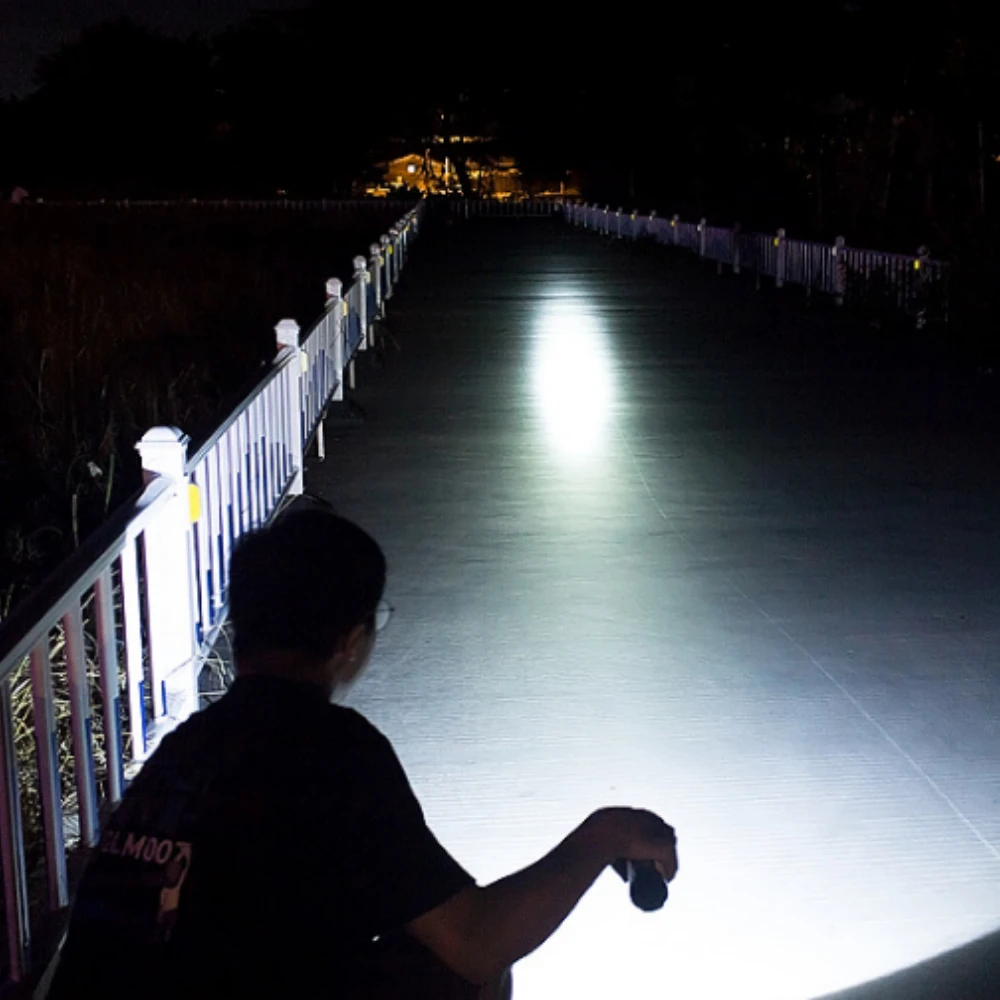 Portable Mini Rechargeable Flashlight Street Stall Product Built-in Battery Hand Torch Household Lighting for Outdoor Activities