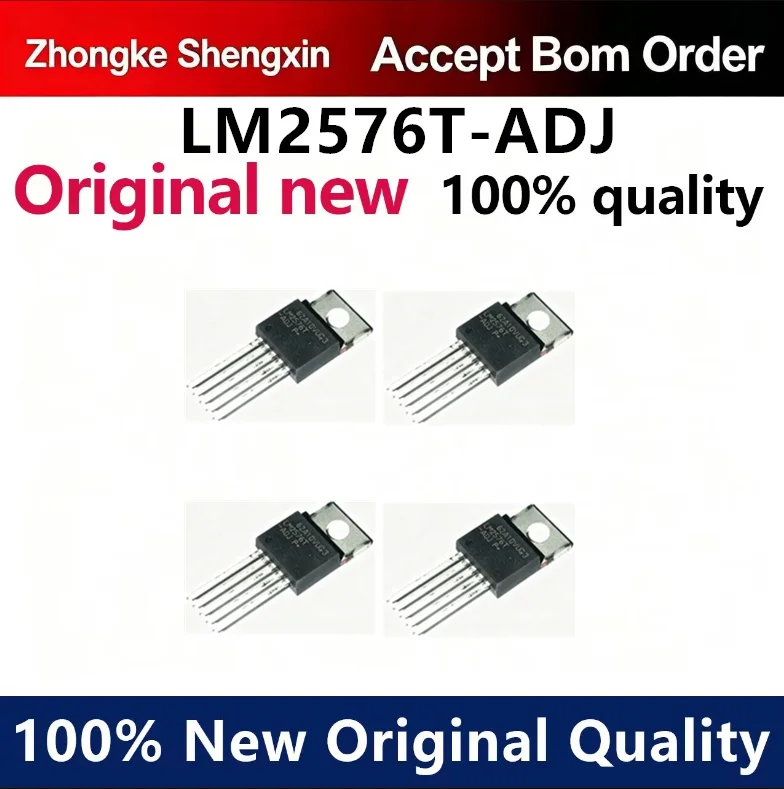 （5pcs）LM2576 LM2576T-ADJ direct insertion TO-220-5 voltage regulator chip