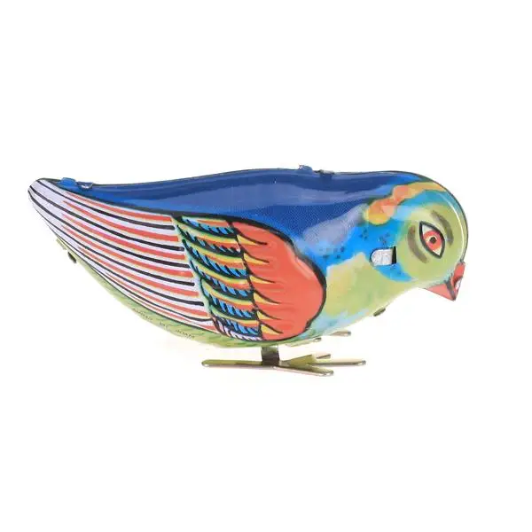 vintage Song Pecking Blue Bird Model Toy Great Collectible Gift Favors