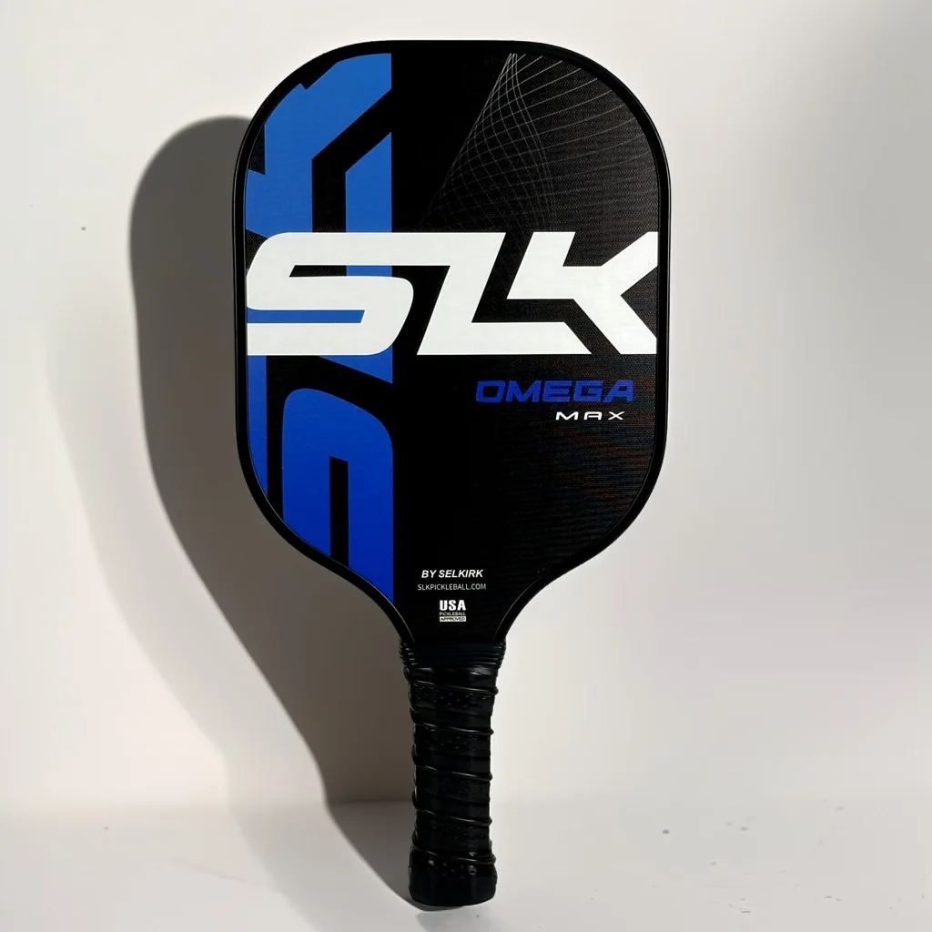 Pickleball Paddle T700 Carbon OMEGA MAX Fiber Friction Surface 16MM Polymer Honeycomb Core Large Sweet Spot Anti-slip Hand Grip