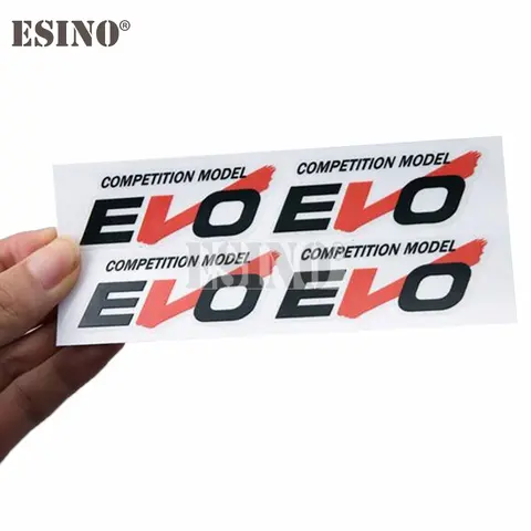 4 x कार स्टाइलिंग व्हील रिम सजावटी विनाइल स्टिकर सीरीज़ EVO कॉम्पिटिशन मॉडल क्रिएटिव डीकल्स कार एक्सेसरीज़ 10 best sales ईवो डिकल्स - №8