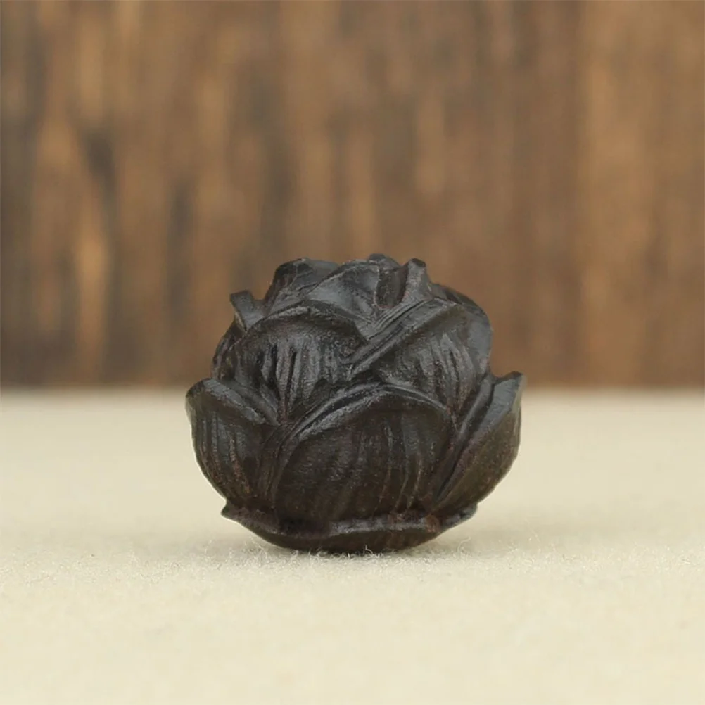 

Bead Charms Detailed Carved Large Hole Beads for DIY Jewelry Making Buddha Mala Craft Accessories DIY Wood Beads