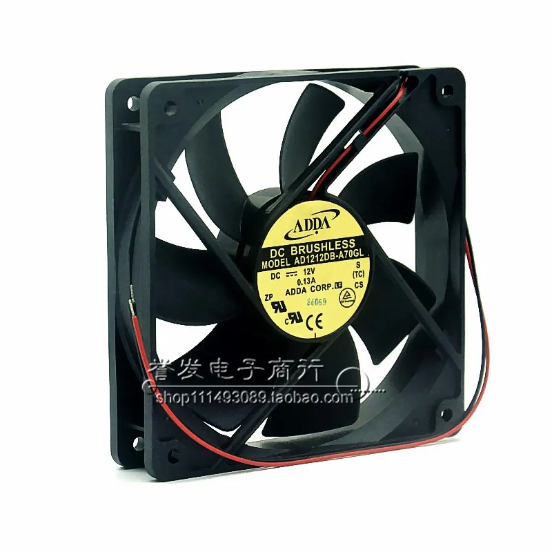 NOVO ORIGINAL AD1212DB-A70GL 12V 0.13A 12025 120x120x25mm RADIADOR DE VENTILADOR DE REFRIGERAÇÃO