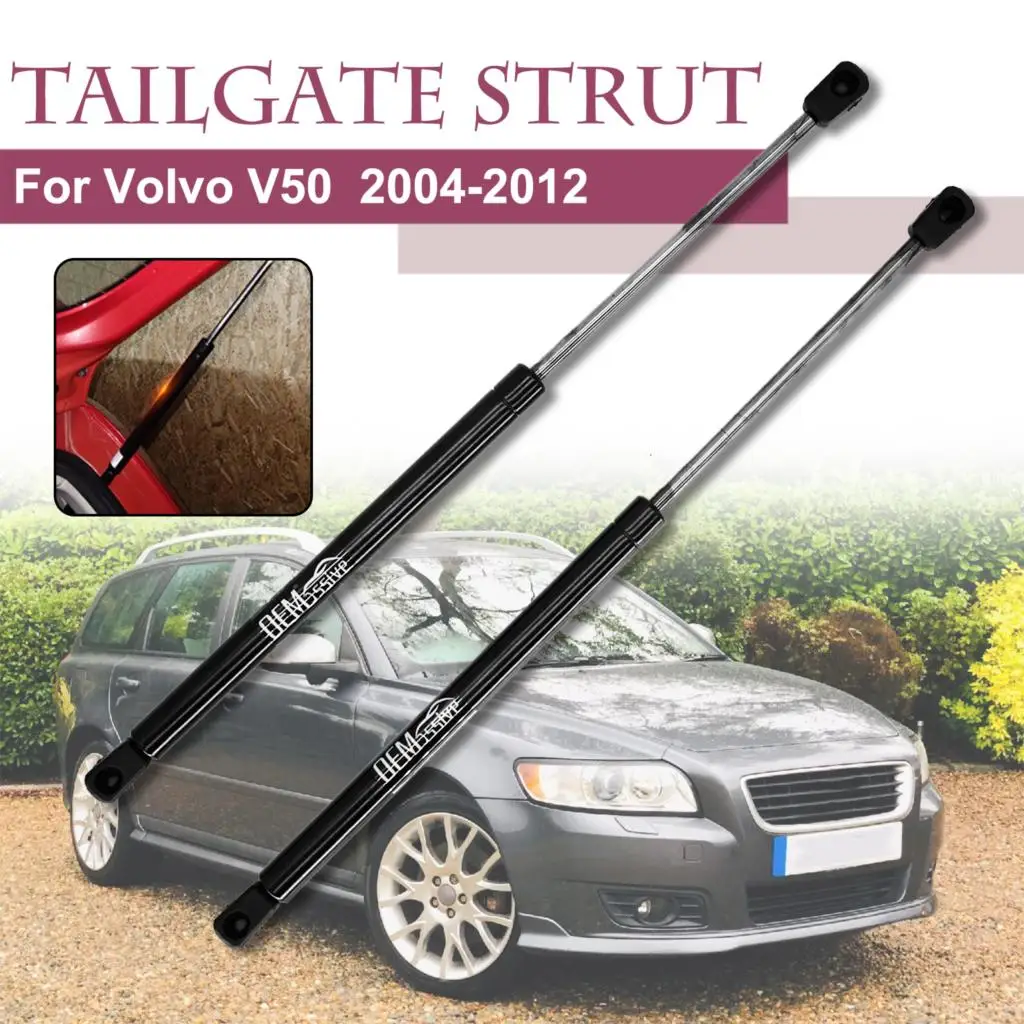 2pcs Rear Tailgate Boot Gas Struts For Volvo V50 2005-2011 Tail Gate Spring Liftgate Door Hatch Lift Supports Shocks Bars Holder