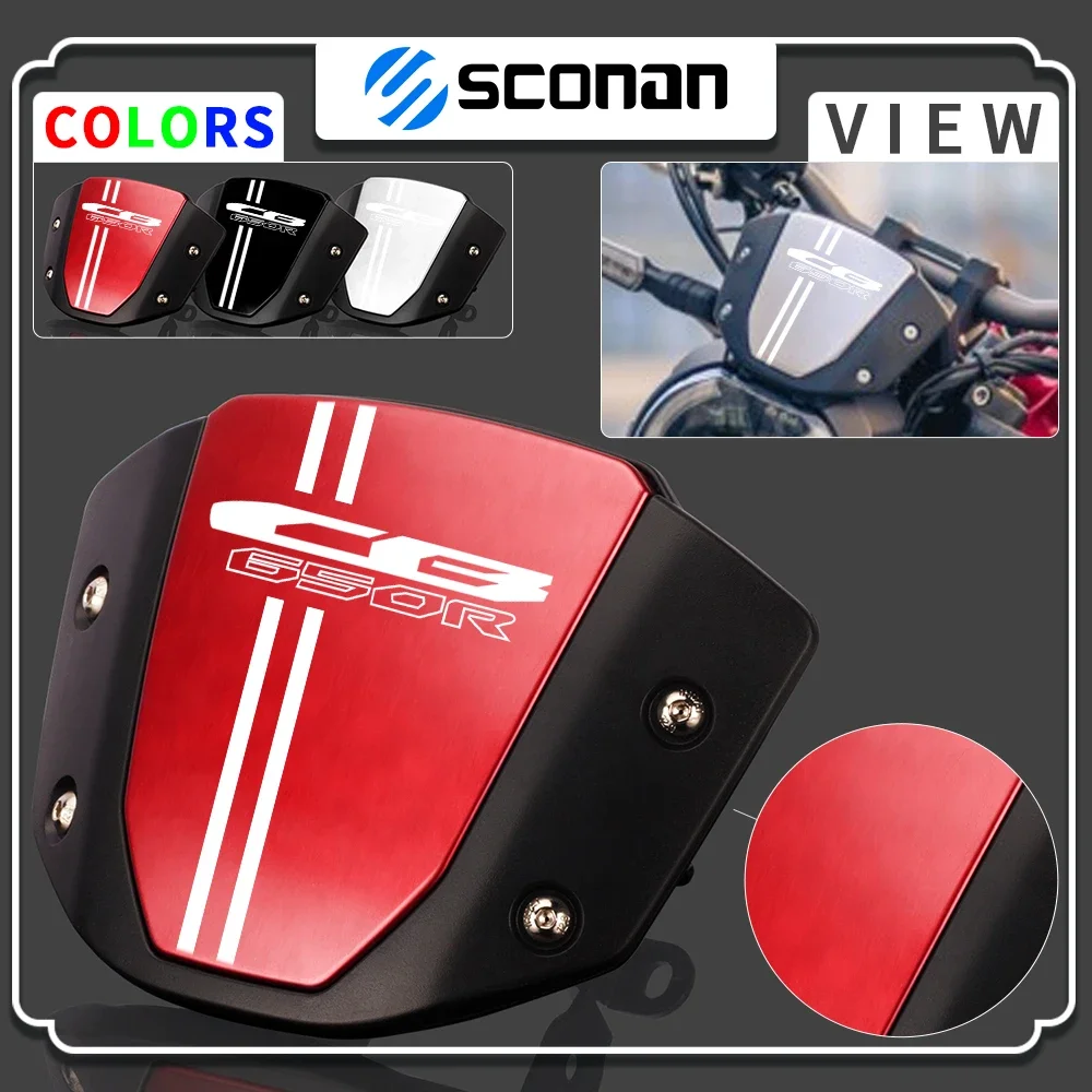 

For Honda CB650R CB650 R CB 650R 2018 - 2021 Motorcycle Windshield WindScreen Front Screen Wind Deflector Motorcycle Accessories