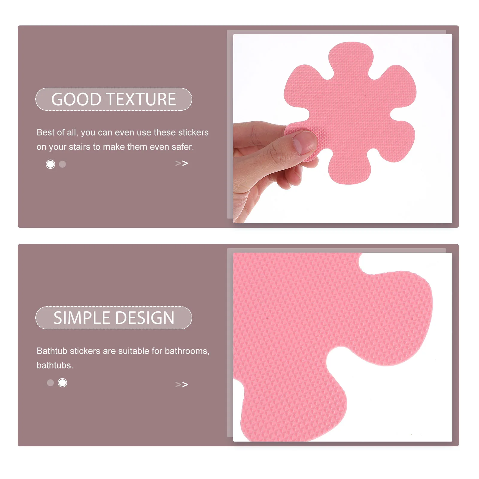 

20Pcs Bathroom Non-Slip Sticker Strong Adhesion Safety Shower Stickers for Tub Floor Stair Swimming Pool Tile Surface Home