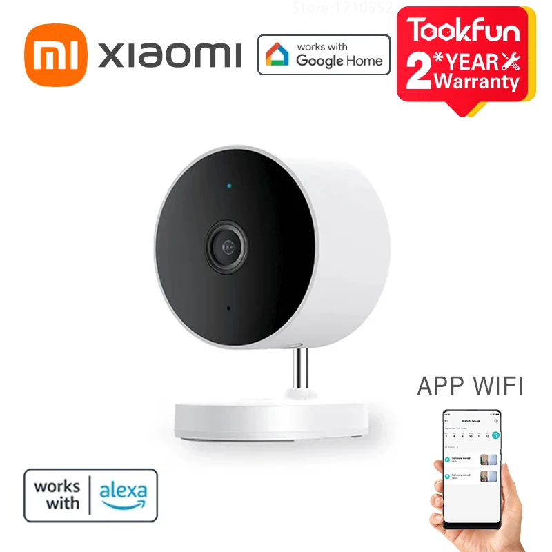 

Global Version Xiaomi Outdoor Camera AW200 Smart Alexa Google Home 940nm Night Vision IP65 Water And Dust Resistant Voice Calls