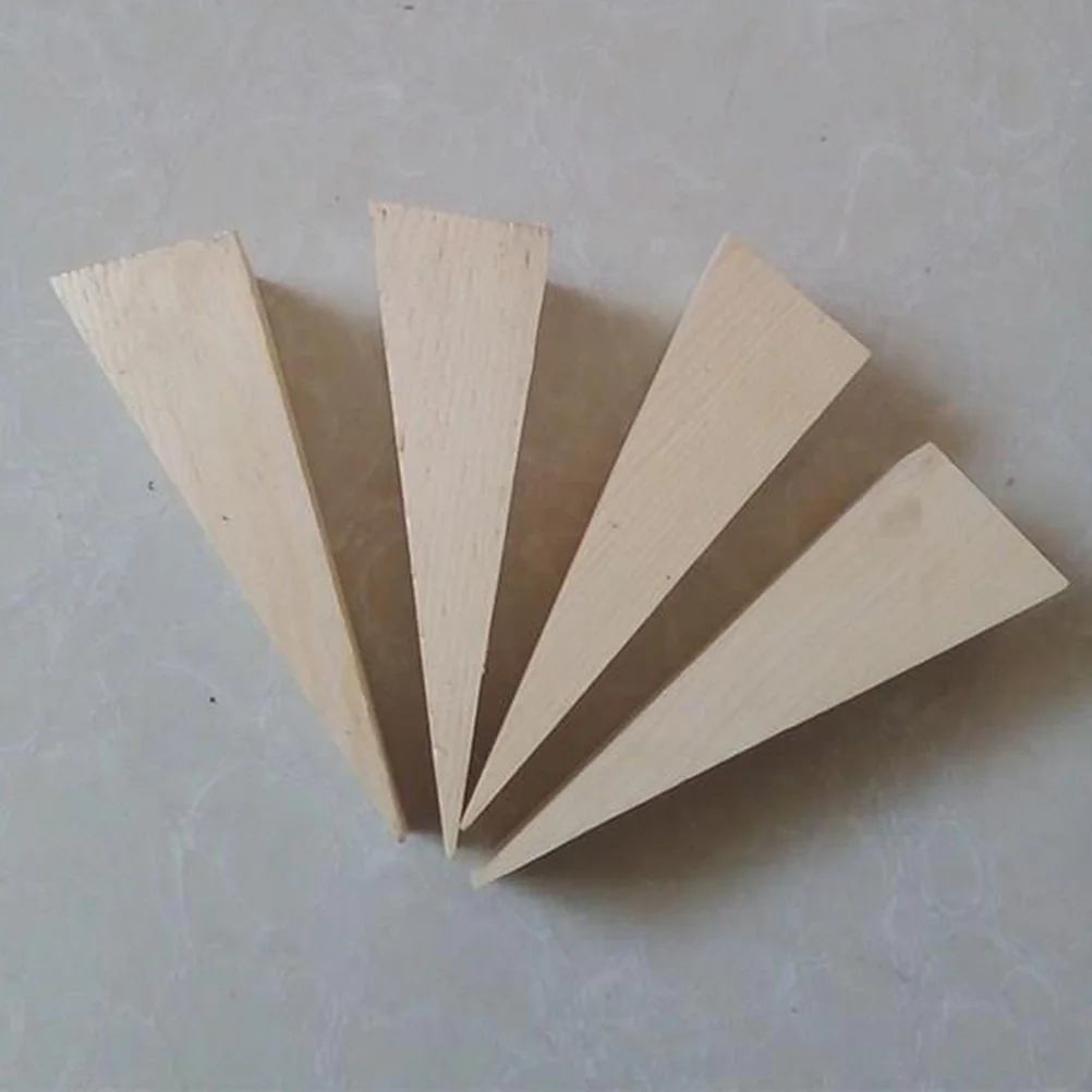 

3PCS Door Stop Sturdy Wooden Door Stopper Practical Triangular Wedges Heavy Duty Door Wood Stopper Household Wedge Door Holder f