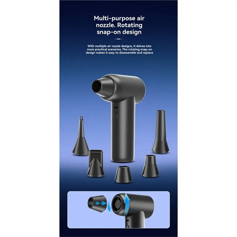 منفاخ هواء نفاث طازج منفضة هواء كهربائية للغبار منفاخ توربو كهربائي منفضة هواء #4