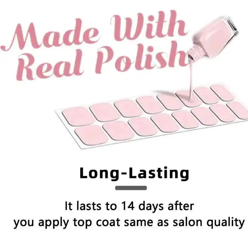 Elegantes tiras de uñas Queen, pegatinas de uñas de moda para mujeres, no necesita luz ultravioleta, tiras de uñas autoadhesivas de cobertura completa, película de esmalte de uñas de gel sin sellado impermeable, pegatinas para decoración de uñas, salón de uñas