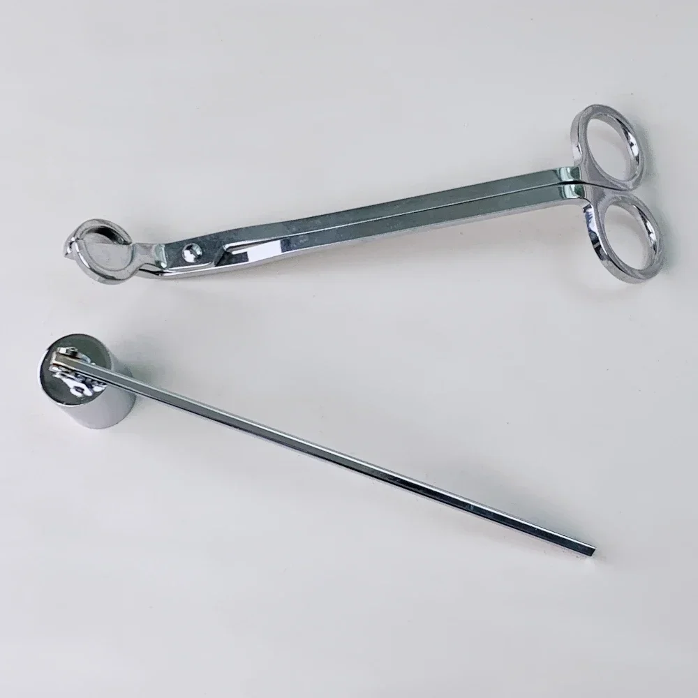 Candle Snuffer Wick Trimmer Candle Care Set Sliver Candle Accessories Stainless Steel Extinguisher Tool for Lover