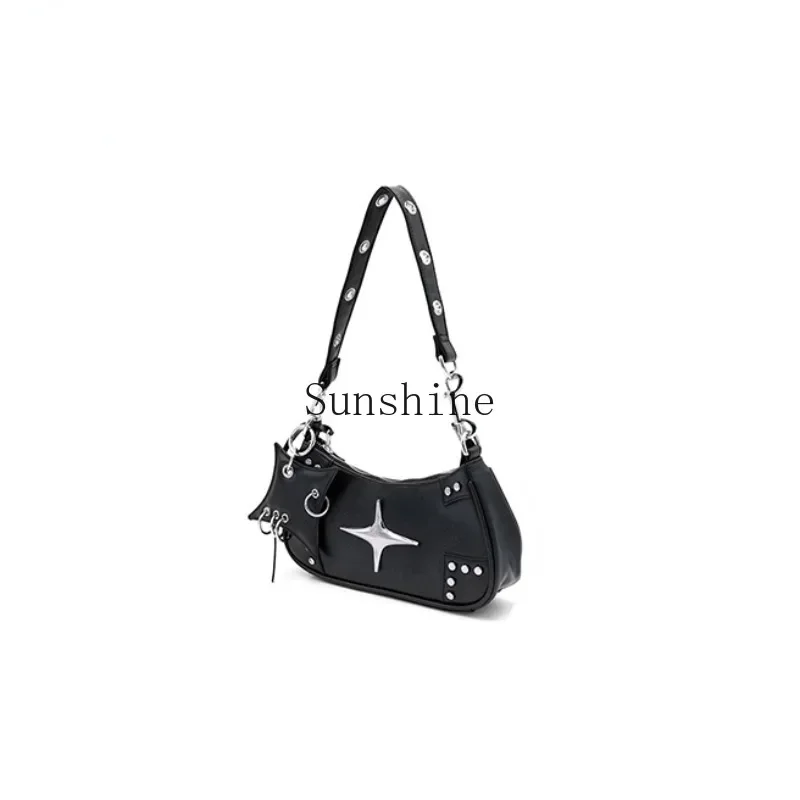 

Spice girl style niche design chain messenger bag high-end sweet cool underarm bag