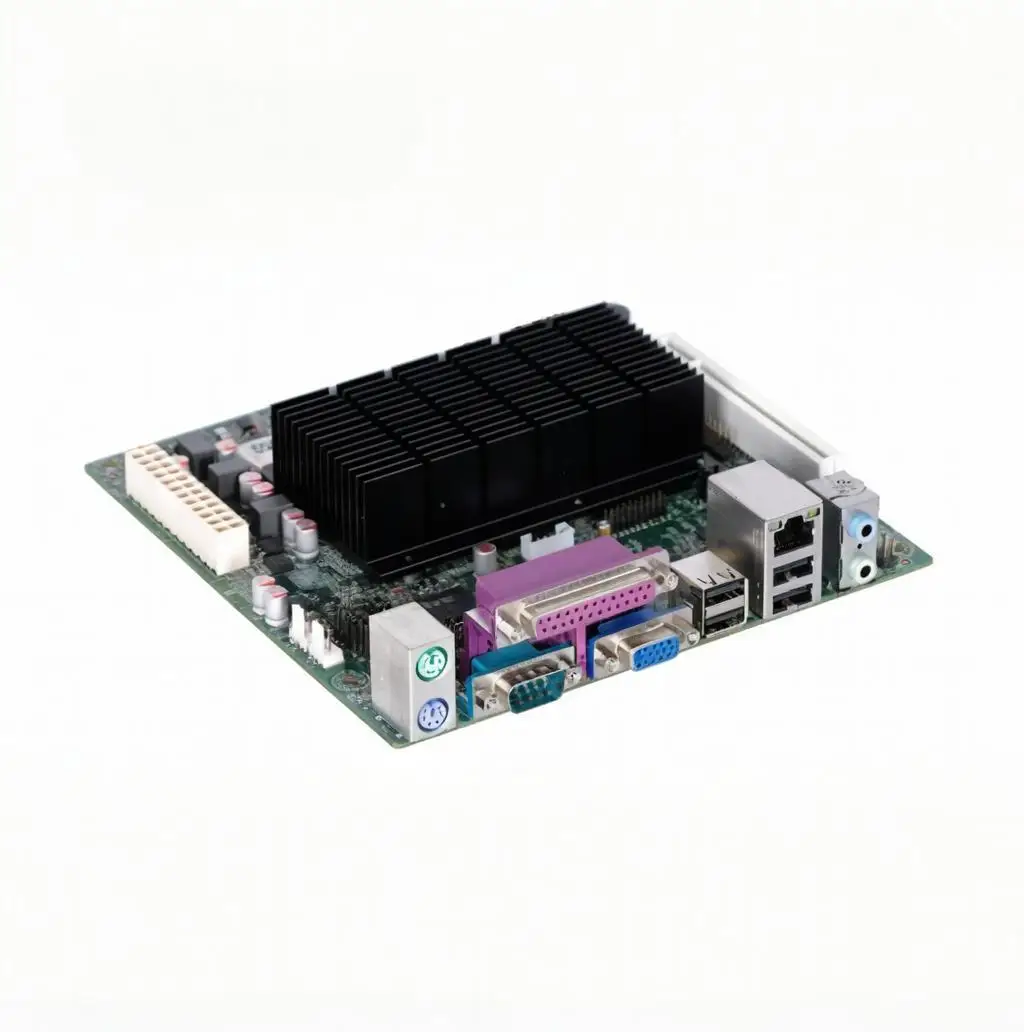 ELSKY mini pc board Support Atom D2550 CPU With 6*COM 1/2*RJ45 LAN DDR3