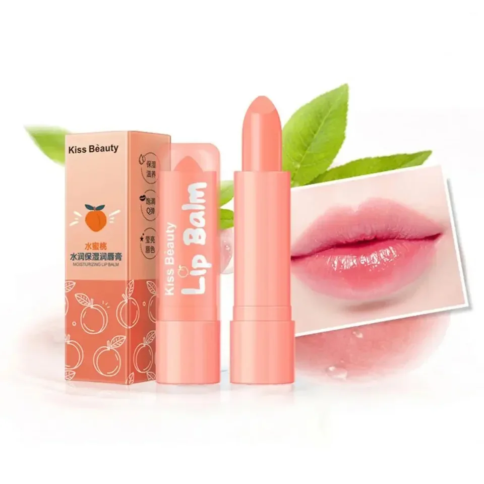 

Peach Lip Balm Long Lasting Moisturizing Anti-cracking Lip Balm Not Easy to Fade Lip Balm Plumping Sexy Lip Care Cosmetics