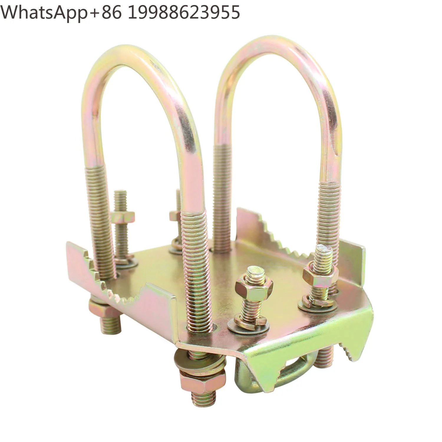 iron antenna mast clamp for outdoor antenna UHF/VHF/WIFI Yagi antenna reinforced clamp fixed fasten reinforced accessories type