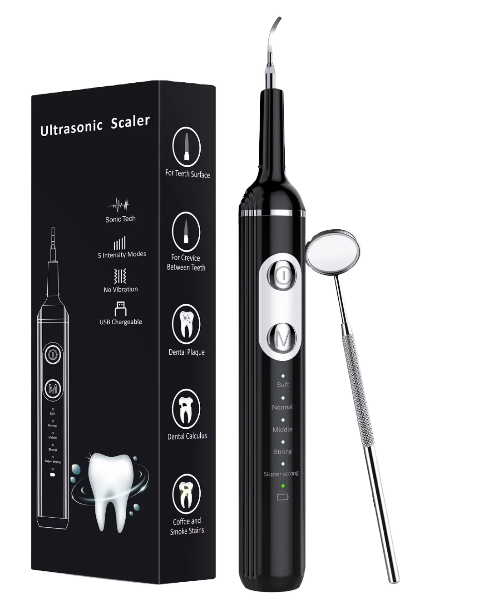 Pet Toothbrushing Teeth Clean for  Dog and Cat Tartar & Plaque Removal LED Light White