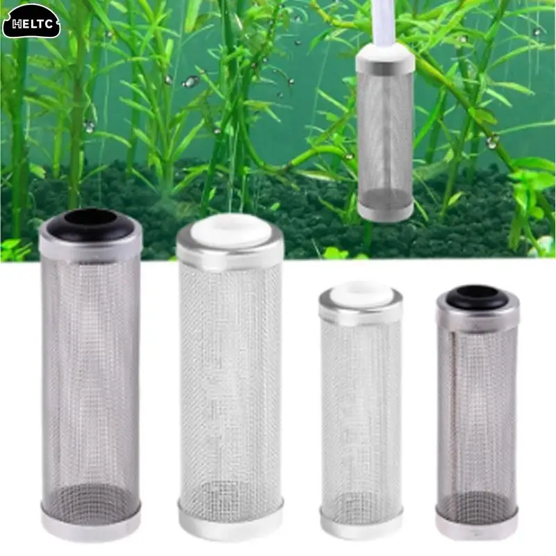 Aquarium Inflow Inlet Filter Stainless Basket Mesh Net Filter Guard Fish Tank Filter Accesories Intake Strainer Pre-Filter Cover