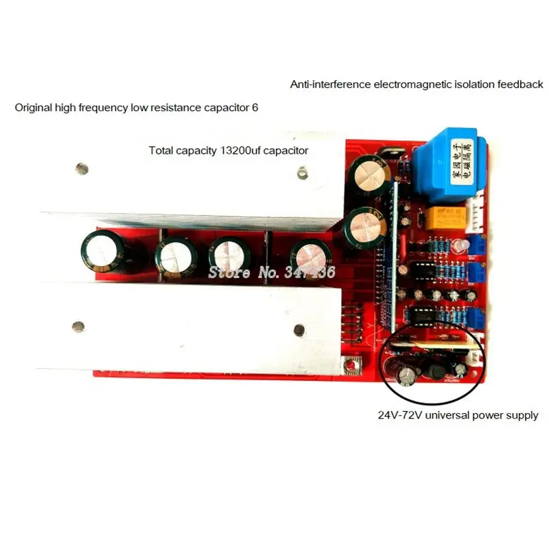 12v 24v 36v 48V 60v 72v DC to AC 220V 110V 2800w 3600w  7000W High power pure sine wave inverter motherboard PCB circuit board