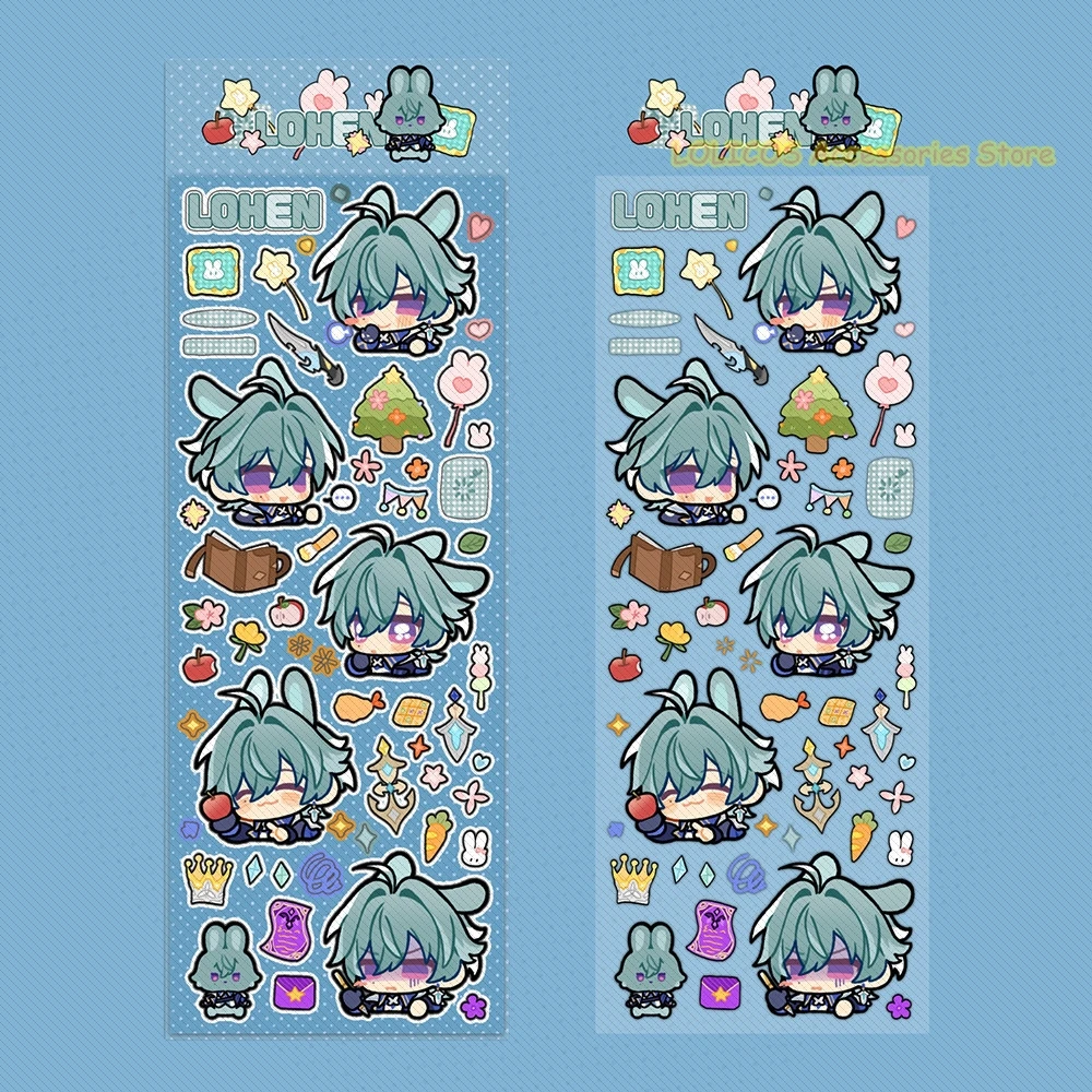 Lohen Durin Balladeer Flins Anime Genshin Impact Cartoon DIY Stickers Waterproof Luggage Mobile Phone Paster Decal Decor view 5