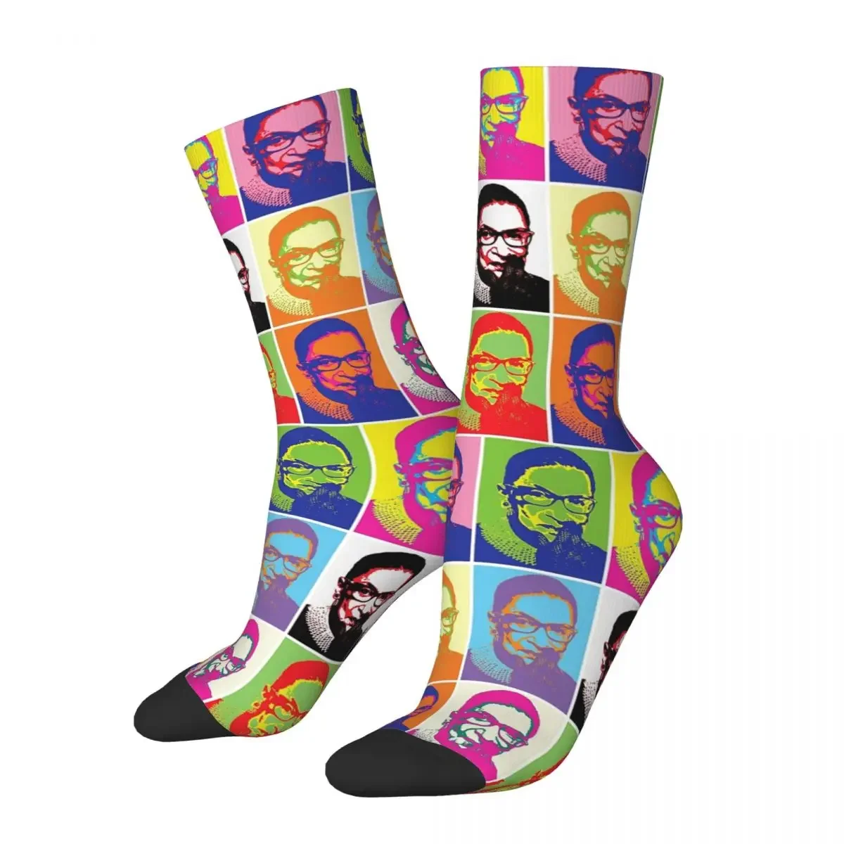 

Notorious RBG - Pop Art Blast Socks Harajuku Super Soft Stockings All Season Long Socks for Man's Woman's Birthday Present