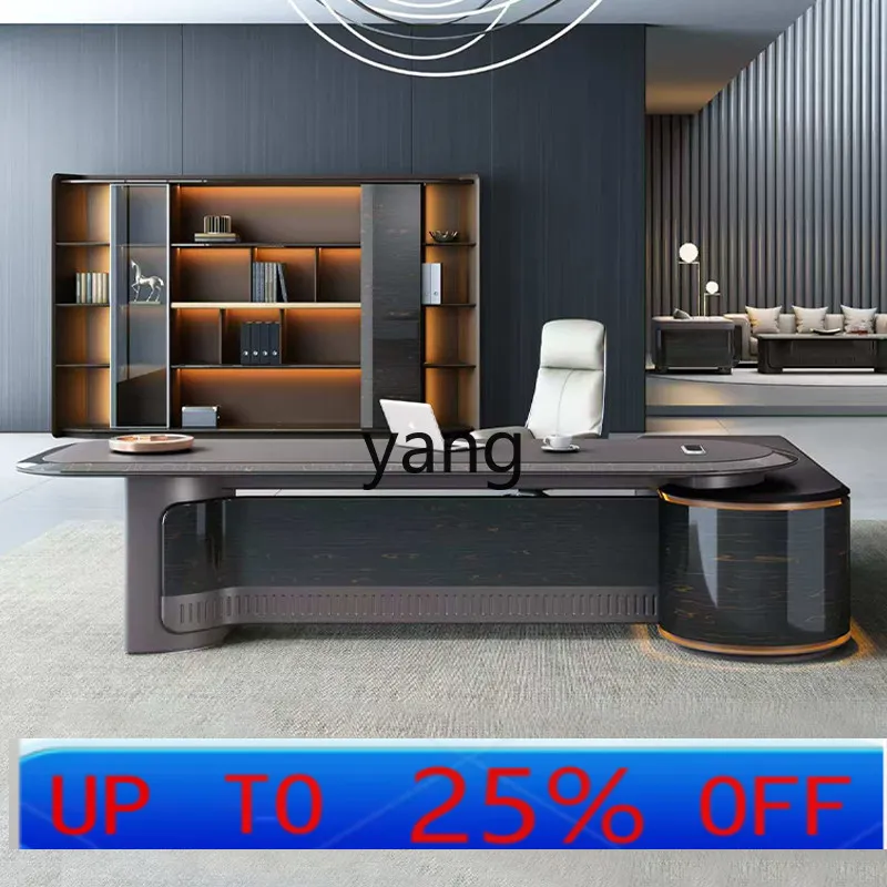 LMM light luxury high-end desk leadership manager simple modern president desk