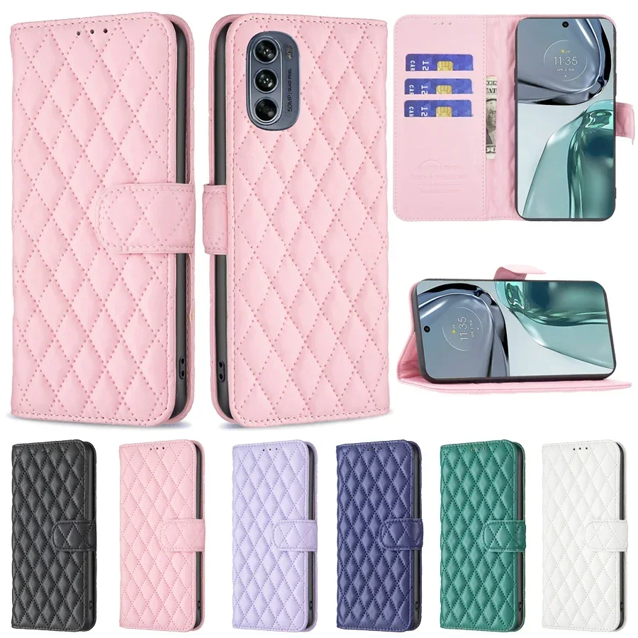 Wallet Small Fragrance Flip Leather Case For Moto G55 G35 Edge 50 Fusion 40Neo G85 G04 G34 GPlay2024 G84 G54 G14 G53 G73 E13 G32