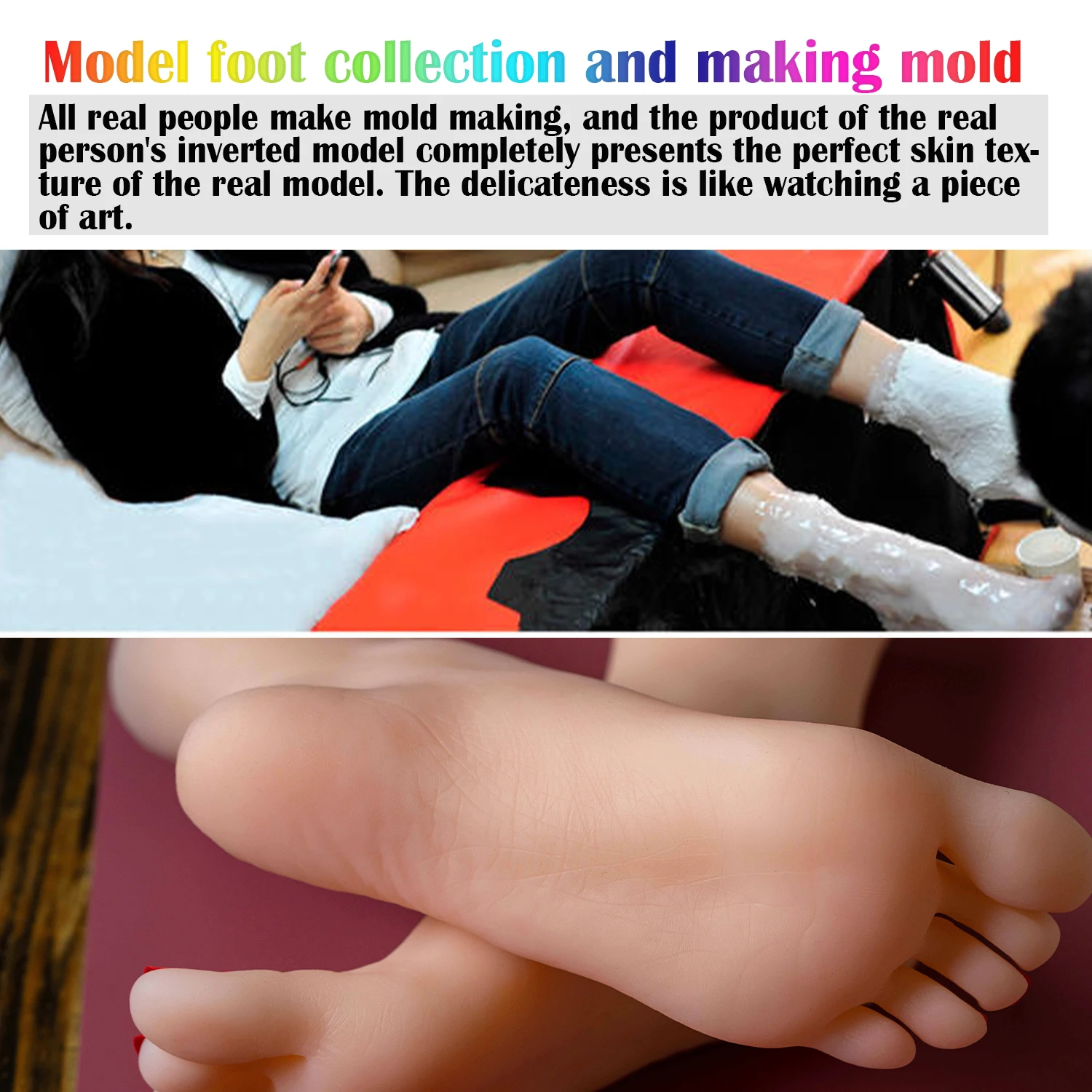 Silicone Foot Model Simulation Nail Art Practice Female Mannequin Feet For Manicure Photograph Shoes Sock Display 3719