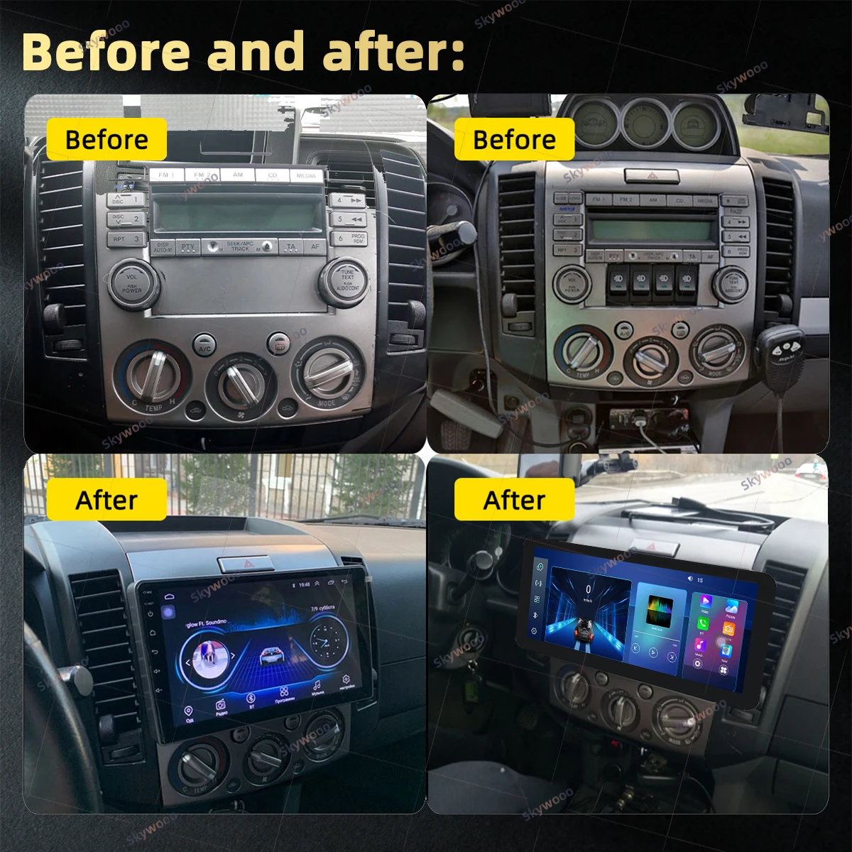 Car Stereo for Ford Everest Ranger Mazda BT50 BT-50 2006-2011 2 Din Android Radio Screen Multimedia Player Autoradio Head Unit