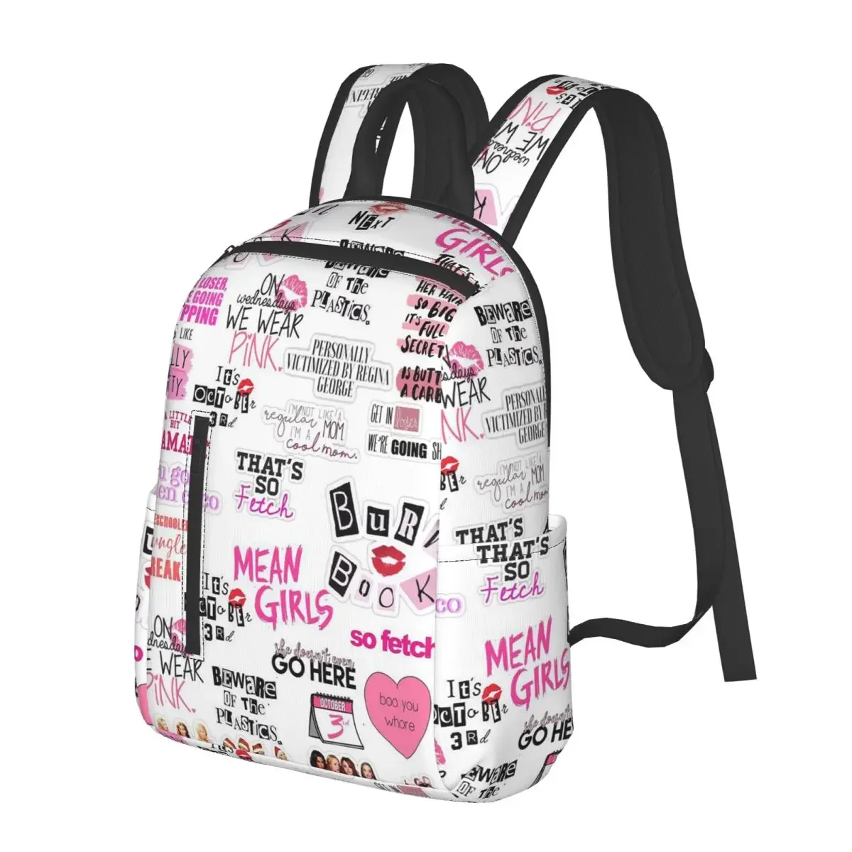 

Burn Book - Mean Girls Student Backpack School Bag Hiking Travel Daypack for Men Women Fashion Bookbag Shoulder Bags